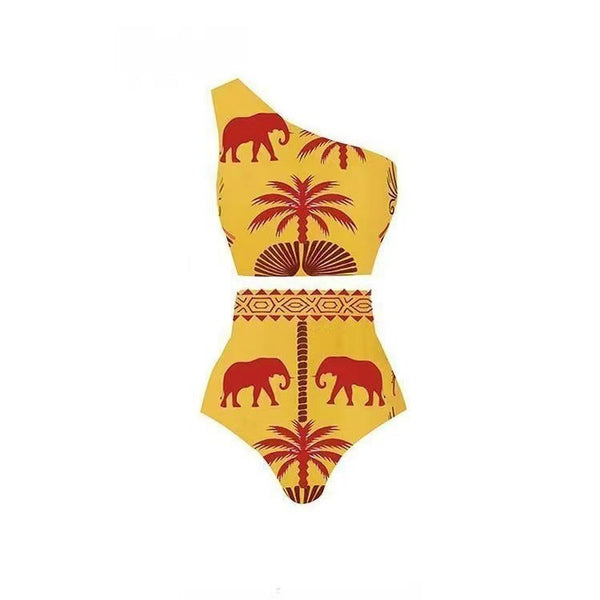 Fashion One-piece Swimsuit Suit Vacation Beach Swimsuit