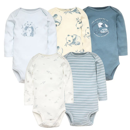 Baby Boy Bodysuits 5 Pieces New-born