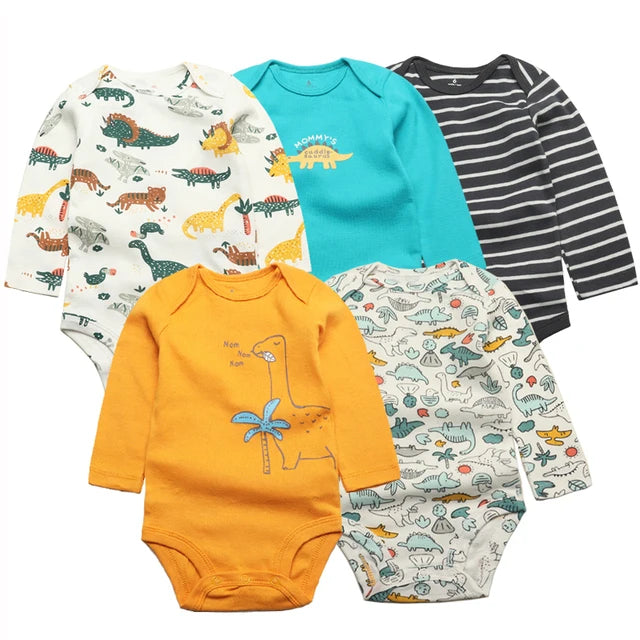 Baby Boy Bodysuits 5 Pieces New-born