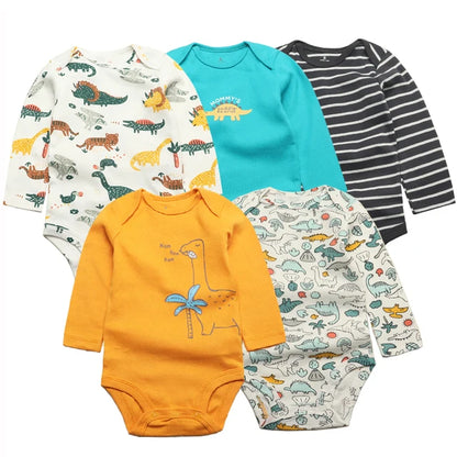Baby Boy Bodysuits 5 Pieces New-born
