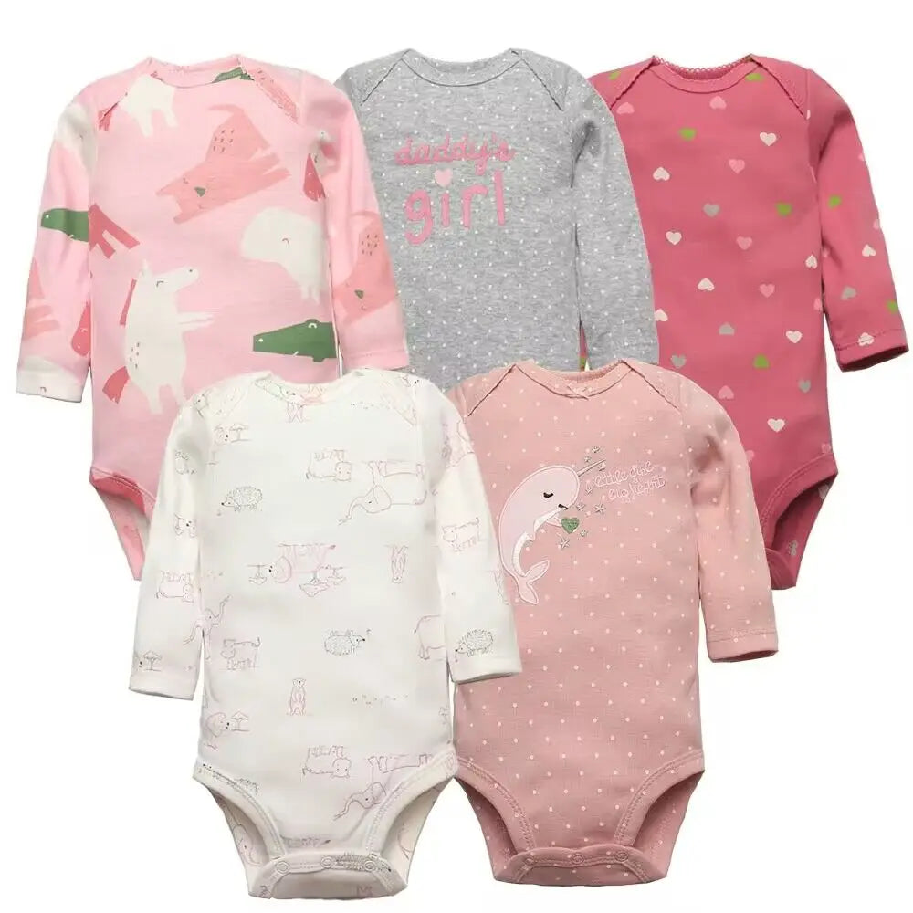 Baby Boy Bodysuits 5 Pieces New-born