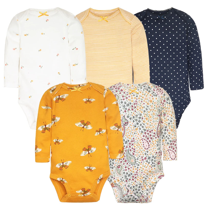 Baby Boy Bodysuits 5 Pieces New-born