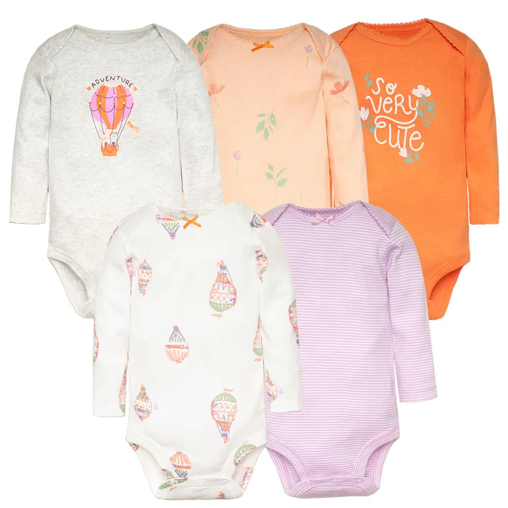 Baby Boy Bodysuits 5 Pieces New-born