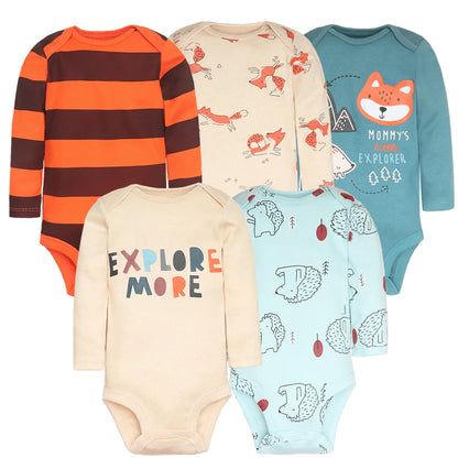Baby Boy Bodysuits 5 Pieces New-born