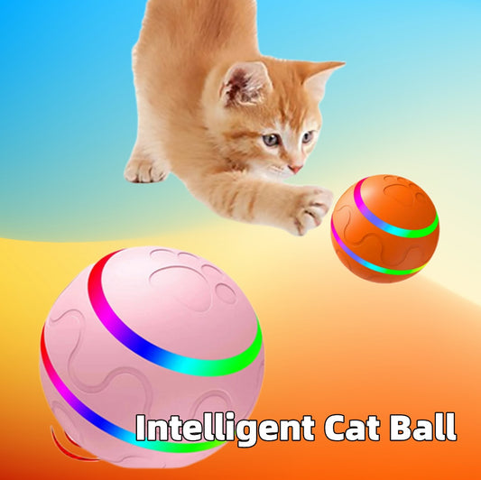 Intelligent Self-Rotating Cat Toy