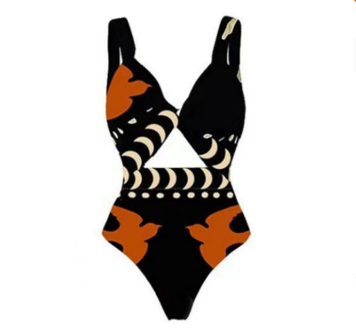 Fashion One-piece Swimsuit Suit Vacation Beach Swimsuit